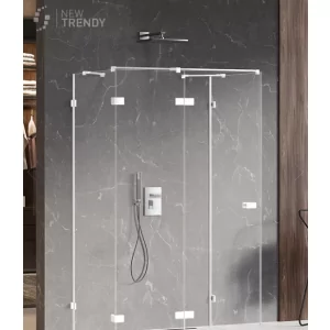 New Trendy EXK-2905 KABINA AVEXA WHITE KWADRATOWA PRZY$1289CIENNA P 120x120x200 CZYSTE 6mm ACTIVE SHIELD - Kabiny prysznicowe - miniaturka - grafika 1