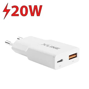 Ładowarka sieciowa XLINE WCF200W 20W+18W GaN Biały - Ładowarki do telefonów Ładowarka sieciowa XLINE WCF200W 20W+18W GaN Biały - Ładowarki do telefonów - miniaturka - grafika 1