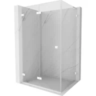 Kabiny prysznicowe - Mexen Lunar-F L kabina prysznicowa składana lewa 90 x 80 cm, transparent, biała - 836L-090-080-20-00-L - miniaturka - grafika 1