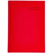 Kalendarze - Kalendarz akad. 2025/2026 A5 tyg. Vivella czerwony - miniaturka - grafika 1