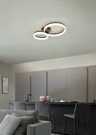 Lampy sufitowe - SCOPE R63601232 lampa sufitowa dwa czarne ringi fi 23cm i 33cm LED 22W 3000K - miniaturka - grafika 1