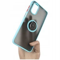 Etui i futerały do telefonów - Bizon Etui Case Hybrid Ring do Motorola Moto G22/E32/E32S błękitne - miniaturka - grafika 1