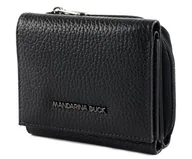 Portfele - Mandarina Duck Mellow skórzany portfel akcesoria podróżne damskie portfele jeden rozmiar, Czarny, Taglia Unica - miniaturka - grafika 1
