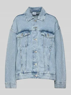 Kurtka jeansowa o kroju oversized z mieszanki bawełny model ‘TESSA’ - Kurtki damskie - miniaturka - grafika 1
