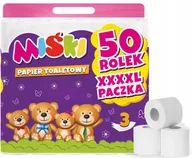 Papier toaletowy - Papier toaletowy 50R MIŚKI 3W - 50 Rolek - miniaturka - grafika 1