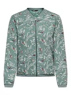 Kurtki damskie - ONLY Onlvic Bomber Jacket AOP Ptm damska kurtka bomberka, Chinois Green/AOP: WILD BIRDS, 36 - miniaturka - grafika 1