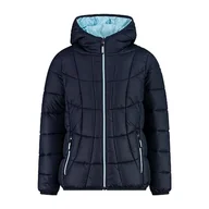 Kurtki i płaszcze dla chłopców - CMP - Wyściełana kurtka dziecięca ze stałym kapturem, Black Blue, 152 - miniaturka - grafika 1