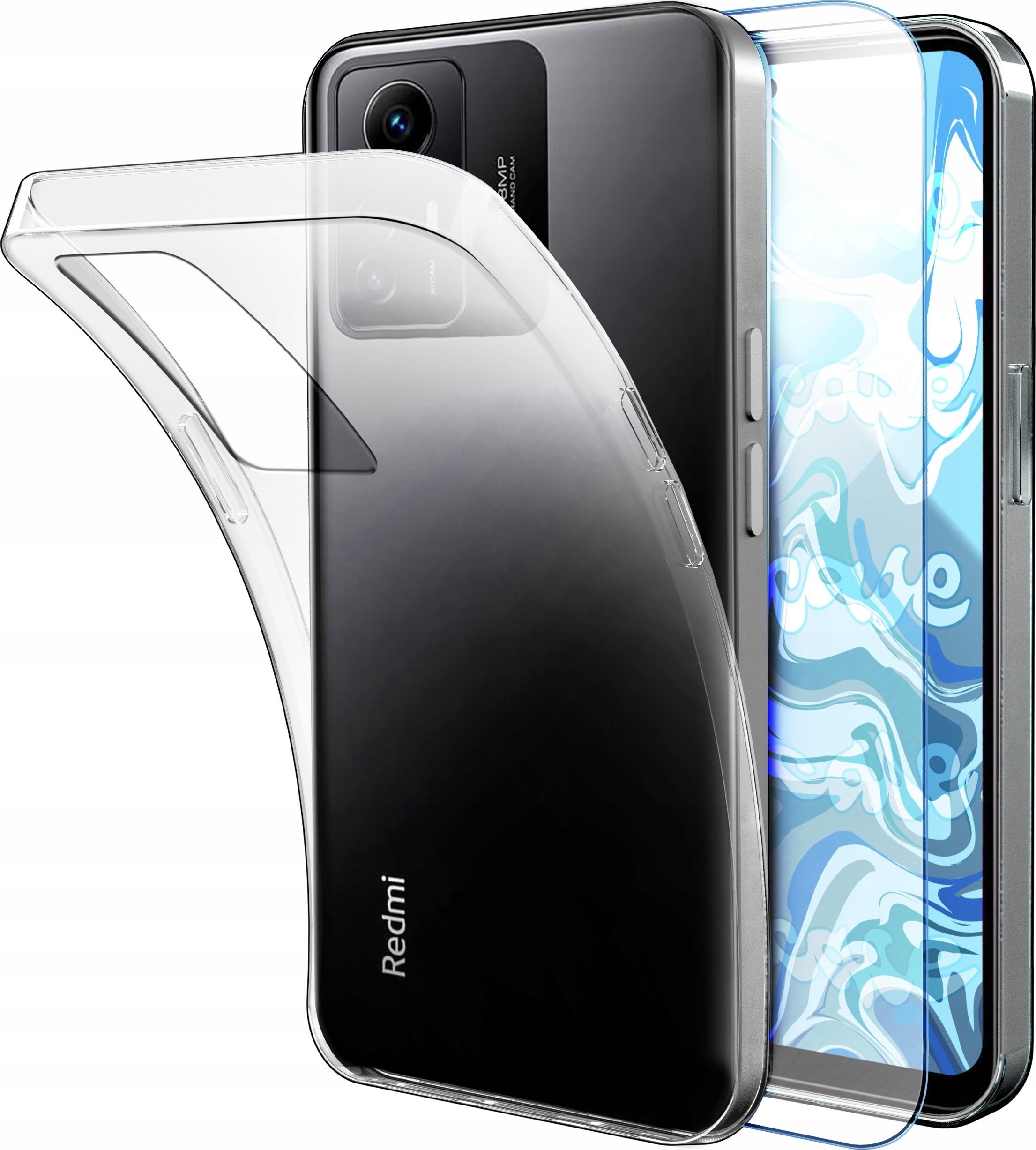Etui Do Xiaomi Redmi Note 12S 4G Przezroczyste, Silikon, Ochronne Szkło