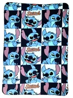 Koce i narzuty dla dzieci - Wielokolorowy miękki kocyk Disney Stitch - szachownica. - miniaturka - grafika 1