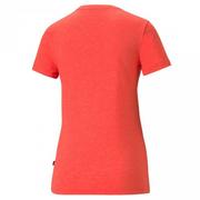Koszulki i topy damskie - Koszulka damska Puma ESS Logo Heather Tee czerwona 586876 23 - miniaturka - grafika 1
