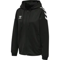 Bluzy damskie - BLUZA SPOROTWA DAMSKA HUMMEL HMLCORE XK POLY ZIP HOOD SWEAT R. XL - miniaturka - grafika 1