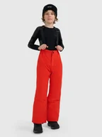 Spodnie narciarskie - 4F Spodnie narciarskie membrana 5000 chłopięce - czerwone 134 (8-9 lat) - miniaturka - grafika 1