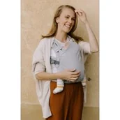 Nosidełka dla dzieci - Nosidełko Carrier Bliss V2 - jasny szary - miniaturka - grafika 1