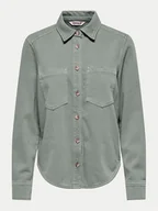 Koszule damskie - ONLY Koszula jeansowa Silla 15338783 Zielony Slim Fit - miniaturka - grafika 1