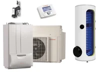 Pompy ciepła - Immergas Zestaw pompa ciepła hybrydowa monoblok 4 kW z kotłem jednofunkcyjnym 24 kW + zasobnik CWU 200l, VICTRIX HYBRID PLUS M200 - miniaturka - grafika 1