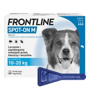 Artykuły przeciw pasożytom - frontline Frontline Spot-On Pies M 10-20kg) 3 pipety - miniaturka - grafika 1