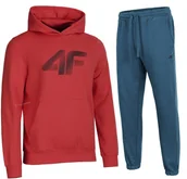 Dresy męskie - 4F MÄSKI DRES BAWEĹNA KOMPLET BLUZA SPODNIE / rozm L - miniaturka - grafika 1