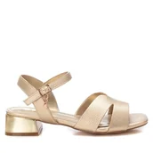 Trampki damskie - XTI 144126, Trampki damskie, złoto, 36 EU, odcienie złota, 36 EU - miniaturka - grafika 1