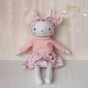 Myszka Kasia w kwiatowej spódniczce, przytulanka, prezent GOTOWA - Maskotki i pluszaki Myszka Kasia w kwiatowej spódniczce, przytulanka, prezent GOTOWA - Maskotki i pluszaki - miniaturka - grafika 1