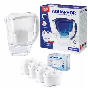 Dzbanek filtrujący Aquaphor Amethyst 2,8 l + 4 wkłady, biały - Dzbanki filtrujące - miniaturka - grafika 1