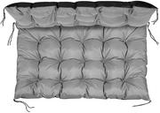 Poduszki ogrodowe - Poduszka ogrodowa 120x80 cm na ławkę palety wodoodporna szara - miniaturka - grafika 1