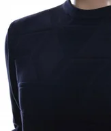 Swetry męskie - Strokers Klasyczny Elegancki Sweter Męski Z Bawełny Xxxl 3Xl Granatowy - miniaturka - grafika 1