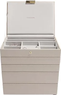 Szkatułka na biżuterię Stackers pięcioelementowa classic taupe - Pudełka i szkatułki - miniaturka - grafika 1