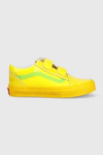 Buty dla dziewczynek - Vans tenisówki dziecięce UY Old Skool V HARB CHBD kolor żółty - grafika 1
