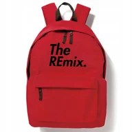 Torebki damskie - Plecak Szkolny Czerwony THE REMIX Do Szkoły Zabawne Młodzieżowe Wzory - miniaturka - grafika 1