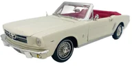 Samochody i pojazdy dla dzieci - Ford Mustang 1/2 1964 cabrio Bond Goldfinger model 1:18 Motormax 79833 - miniaturka - grafika 1