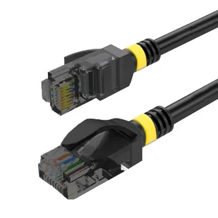 Patchcord UTP kat. 6a 1,0m CZARNY - Kable komputerowe i do monitorów - miniaturka - grafika 1