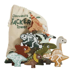 Le Toy Van - Drewniane figurki dinozaury, układanka - Sortery dla dzieci - miniaturka - grafika 1