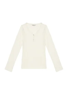 Guess Bluzka J5YP02 KBCO2 Écru Regular Fit - Bluzki damskie - miniaturka - grafika 1
