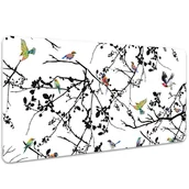Podkładki na biurko - Ochronna mata na biurko Ptaki i Gałęzie 100x50 cm, Dywanomat - miniaturka - grafika 1
