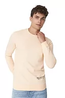 Bluzy męskie - TRENDYOL Męska bluza - szara - regularna, różowy, L - miniaturka - grafika 1