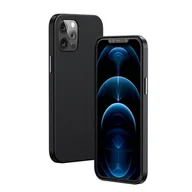Etui i futerały do telefonów - Baseus Magnetic Leather Case etui ze skóry ekologicznej z magnetycznym uchwytem iPhone 12 Pro Max czarny (kompatybilny z MagSafe) LTAPIPH67N-YP01 - miniaturka - grafika 1