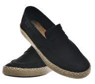 Trampki męskie - Espadryle męskie materiałowe Big Star Shoes NN174046 czarny - miniaturka - grafika 1