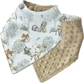 Śliniaki i fartuszki - Kerstin ŚLINIAK APASZKA MINKY BAWEŁNA NA RZEPY MIĘKKI 2w1 - miniaturka - grafika 1