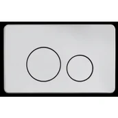 Przyciski spłukujące - BALNEO F0303050203-1 Przycisk spłukujący OXO SATYNOWY do stelażu podtynkowego  Fix-Frame Low - miniaturka - grafika 1