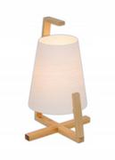 Lampy stojące - Lampa biurkowa naturalna Nave 3146323 drewno - miniaturka - grafika 1