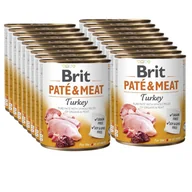 Mokra karma dla psów - BRIT PATE & MEAT TURKEY 18x800g - miniaturka - grafika 1