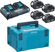 Akumulatory do elektronarzędzi - Makita ZESTAW ZASILAJĄCY 18V MAKPAC 4*BL1850+DC18RD - miniaturka - grafika 1
