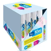 Kleje biurowe - Klej w długopisie bezbarwny (24szt) - Tetis - miniaturka - grafika 1