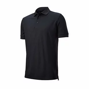 Wilson męska koszulka polo, AUTHENTIC POLO, poliester Czarny M - Koszulki męskie - miniaturka - grafika 1