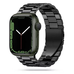 Opaska Pasek Bransoleta Stainless Apple Watch 1/2/3/4/5/6/7/8/Ultra/Se 42/44/45/49Mm Czarna - Akcesoria do smartwatchy - miniaturka - grafika 1