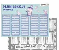 Szkolne artykuły papiernicze - Starpak Plan lekcji z tabliczką mnożenia Bubble Tea 25szt - miniaturka - grafika 1