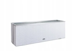 Donica ogrodowa rattanowa doniczka 150x39x50 Biała - Donice - miniaturka - grafika 1