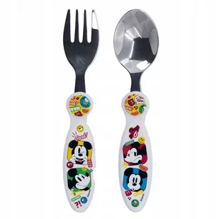 Mickey Mouse Disney Sztućce Zestaw Widelec Łyżka - Sztućce dla dzieci - miniaturka - grafika 1