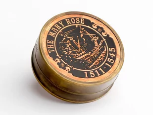 Sparks of Time kompas Mary Rose Grand, metalowe, z brązu, 9.5 x 9.5 x 4.5 cm 714 - Figurki dekoracyjne - miniaturka - grafika 1