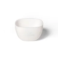 Miseczki i talerzyki dla dzieci - Avanchy La Petite Silikonowa Miseczka Dla Dziecka 4M+ White - miniaturka - grafika 1